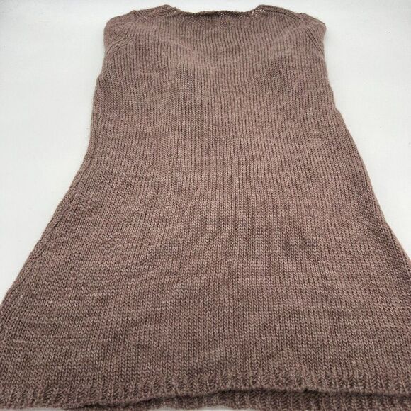 Soft Surroundings Size Medium Wool Alpaca Knit Boat Neck Sweater Brown - Picture 3 of 3
